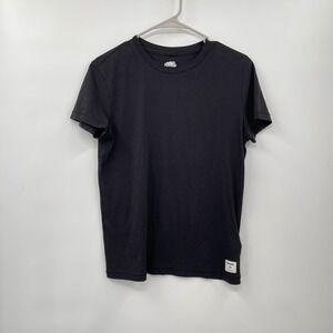 Roots Black Crew Neck Short Sleeve T‎ Shirt Size S Casual Basic Organic Cotton